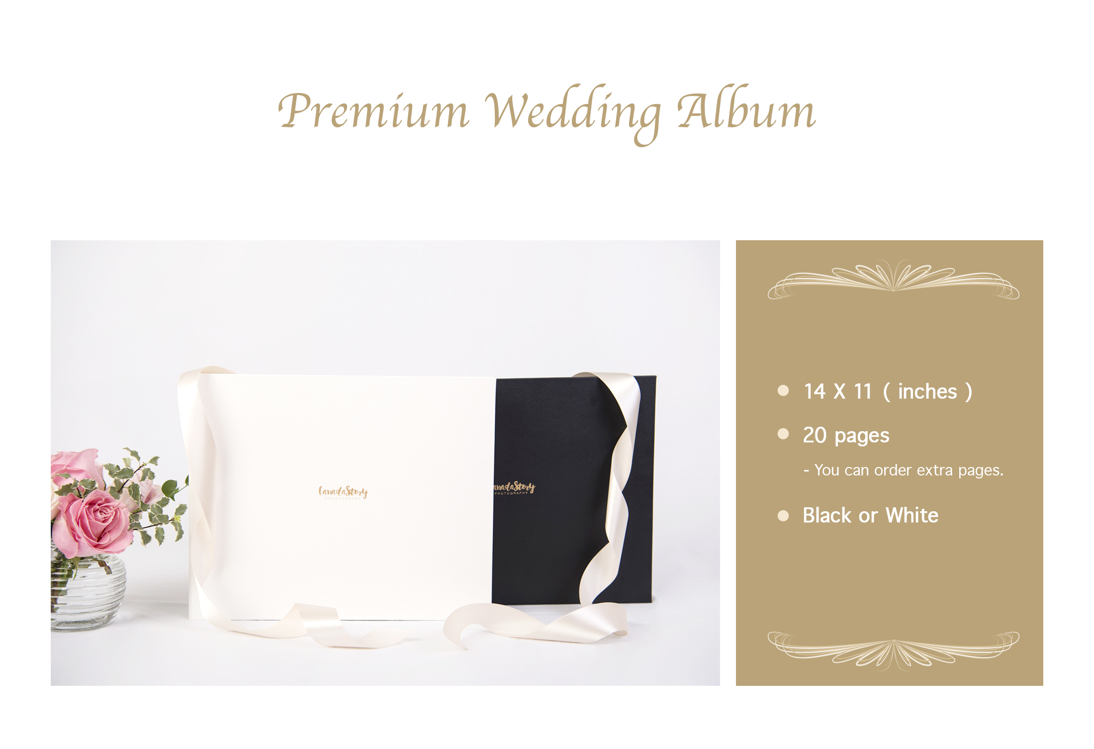 Canada story wedding album